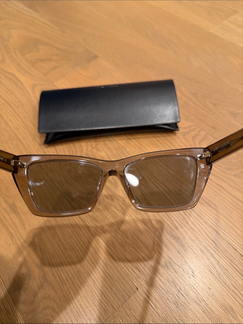 Saint Laurent Mica Brown/grey lens sunglasses with case - Picture 5 of 5